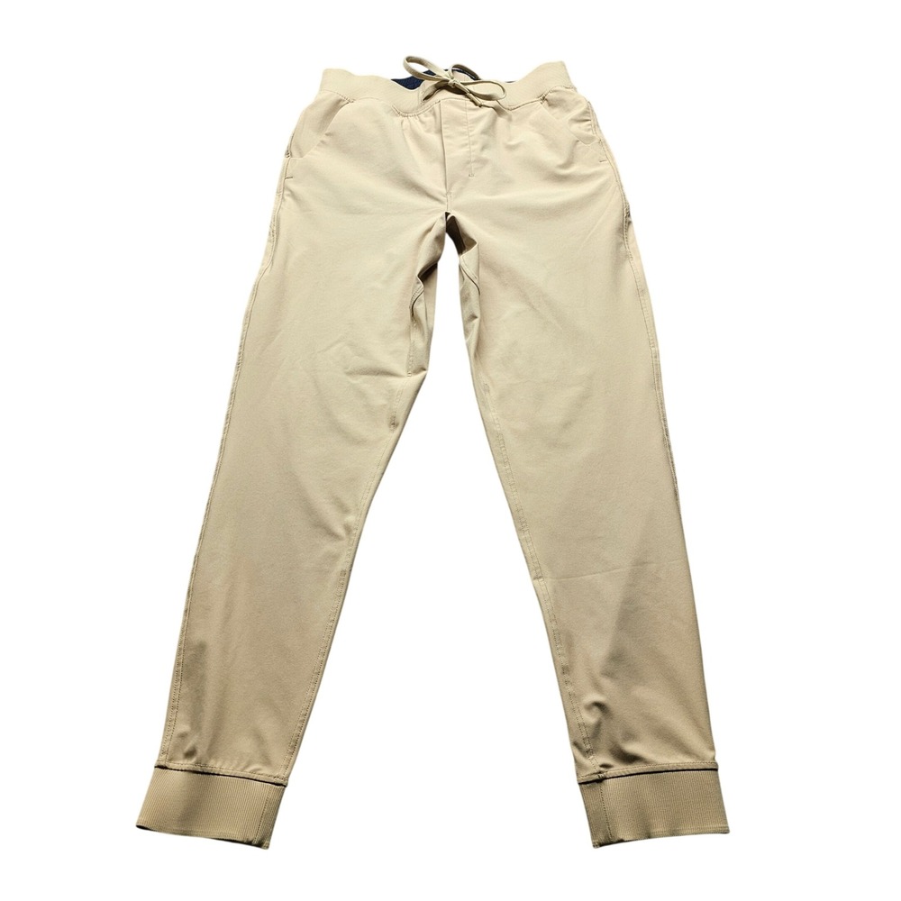 Birddogs Boom Joggers Mens Large Khaki Tan Performance Activewear Tapered Pants